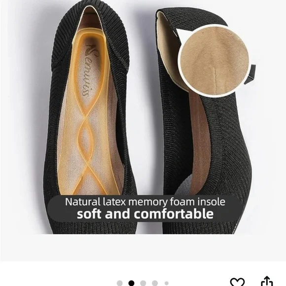 Semwiss Women's Low Heel Classic Pumps Pointed Toe Kitten Heels Shoes - Picture 6 of 9